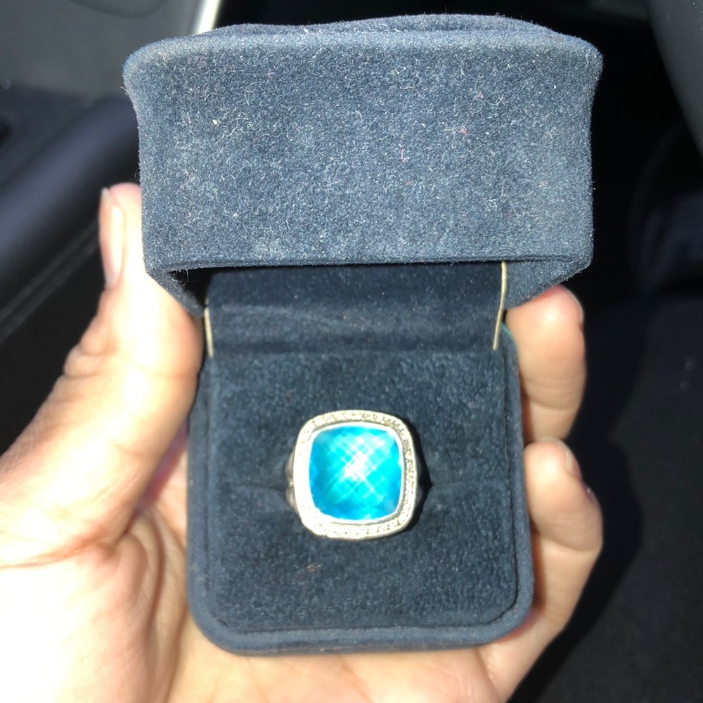 Authentic David Yurman 20mm Albion Topaz Ring